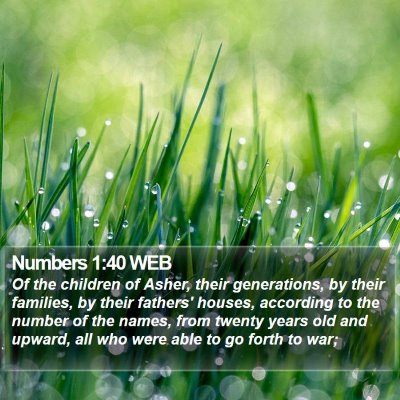 Numbers 1:40 WEB Bible Verse Image