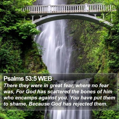 Psalms 53:5 WEB Bible Verse Image