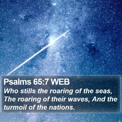 Psalms 65:7 WEB Bible Verse Image