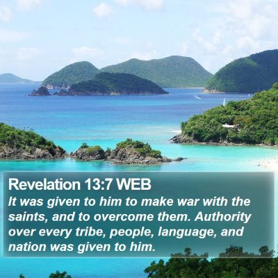 Revelation 13:7 WEB Bible Verse Image